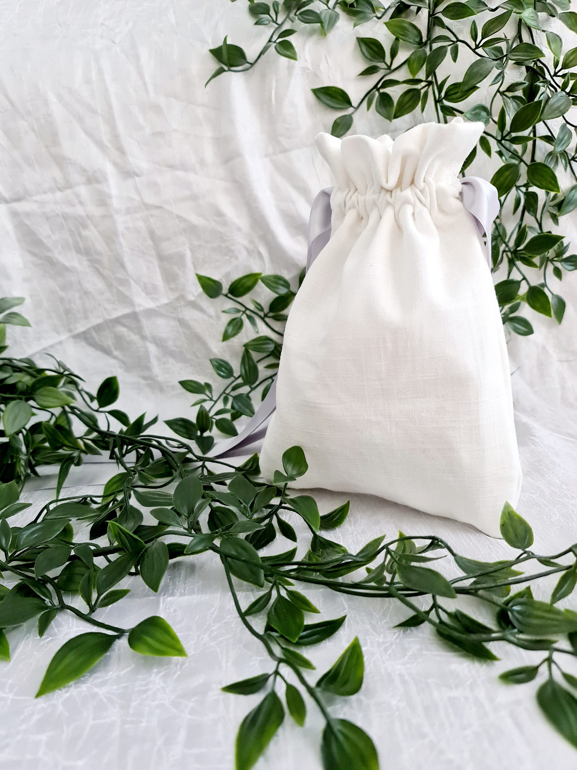 Lapsen Valkoinen pellavapussi